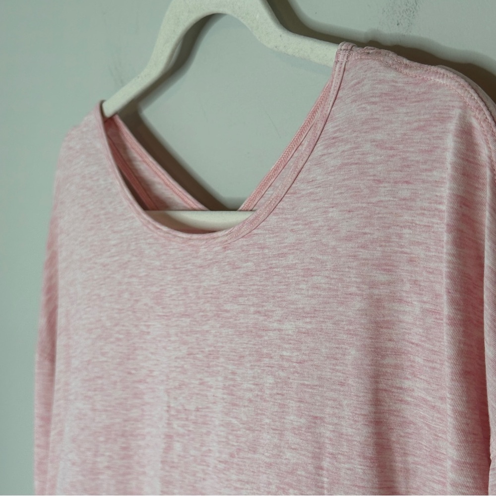 Lululemon Back To It long sleeve porcelain Pink Crisscross Back size 8 - Picture 10 of 13